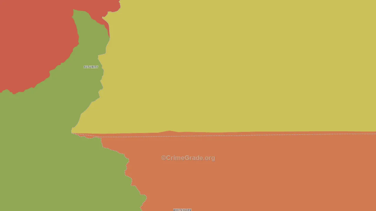 Turret, CO Map of Burglary Rates