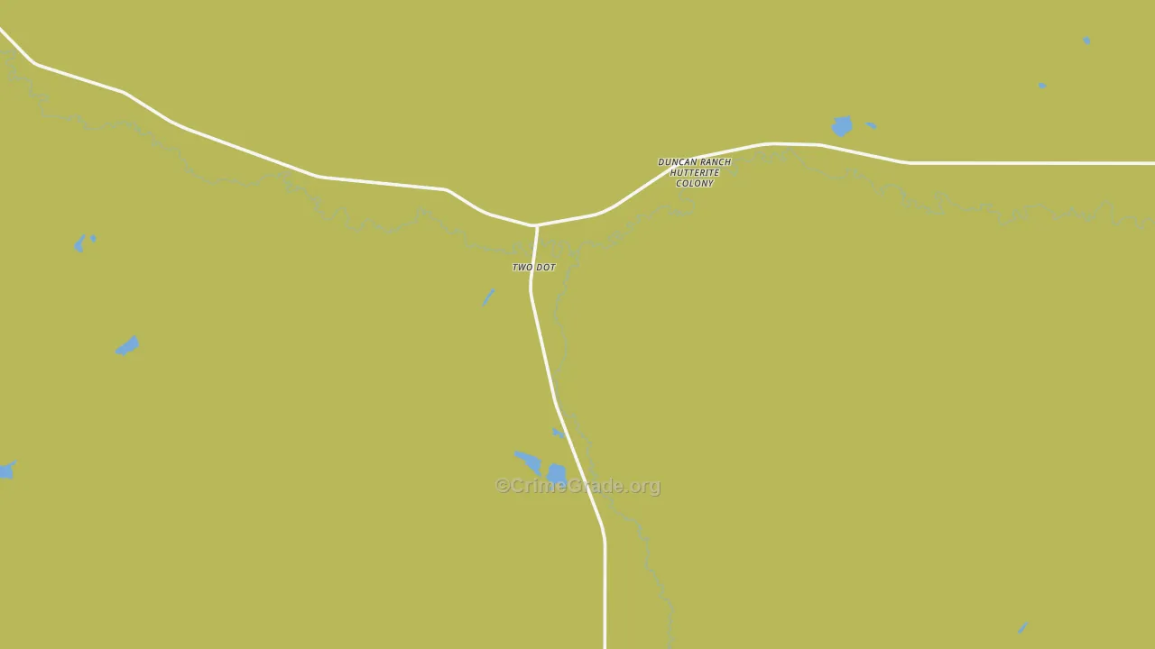 Twodot, MT Map of Burglary Rates