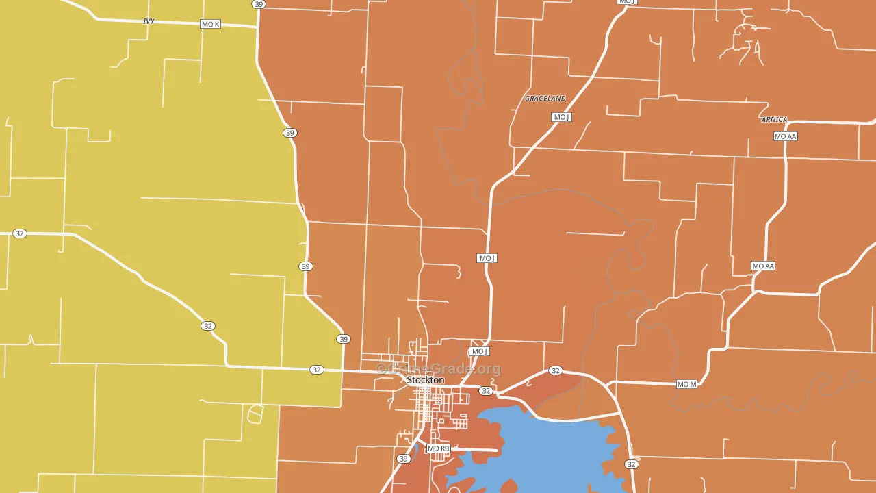 Umber, MO Map of Burglary Rates