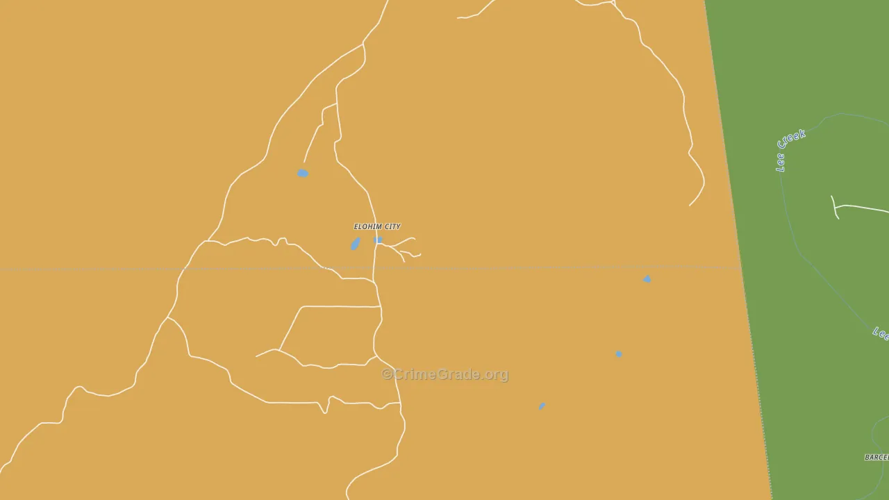 Uniontown, OK Map of Burglary Rates