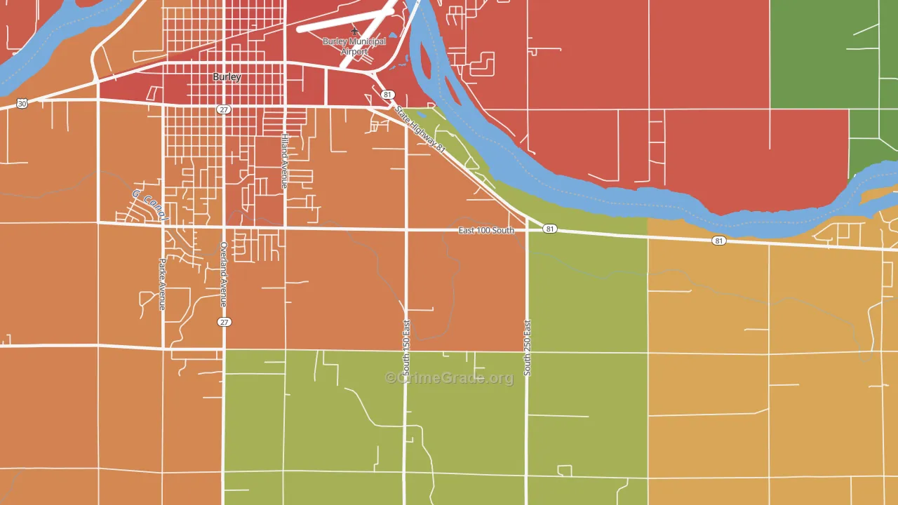 Unity, ID Map of Burglary Rates