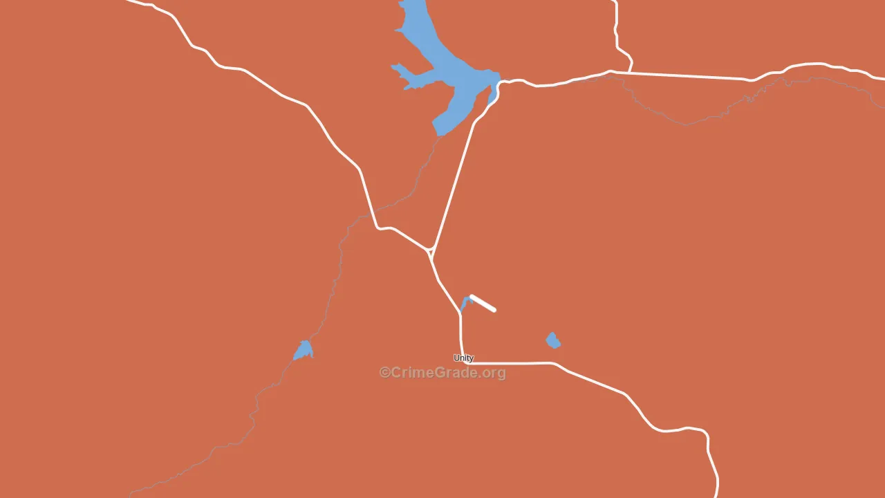 Unity, OR Map of Burglary Rates