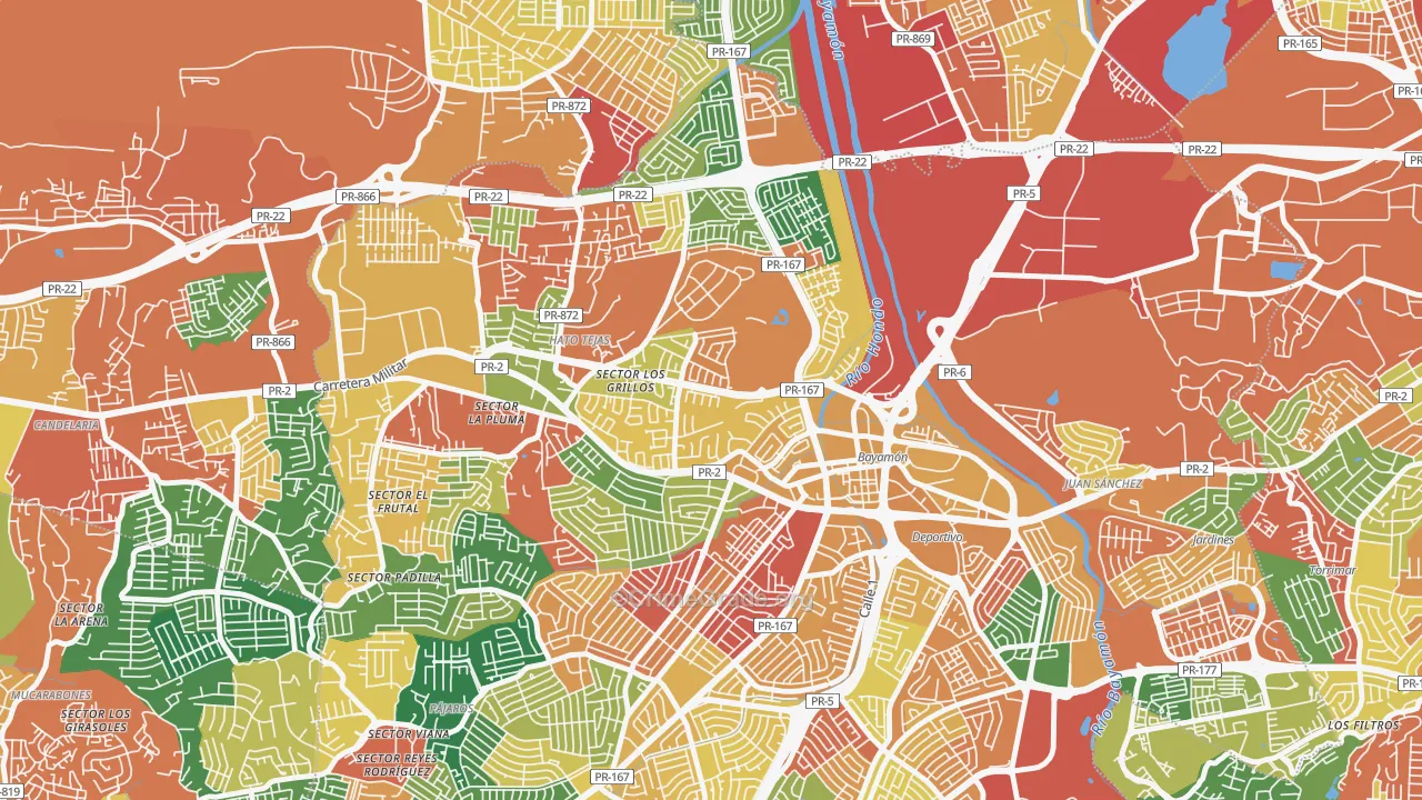 Urbanizacion Sierra Bayamon, Bayamon, PR Map of Burglary Rates