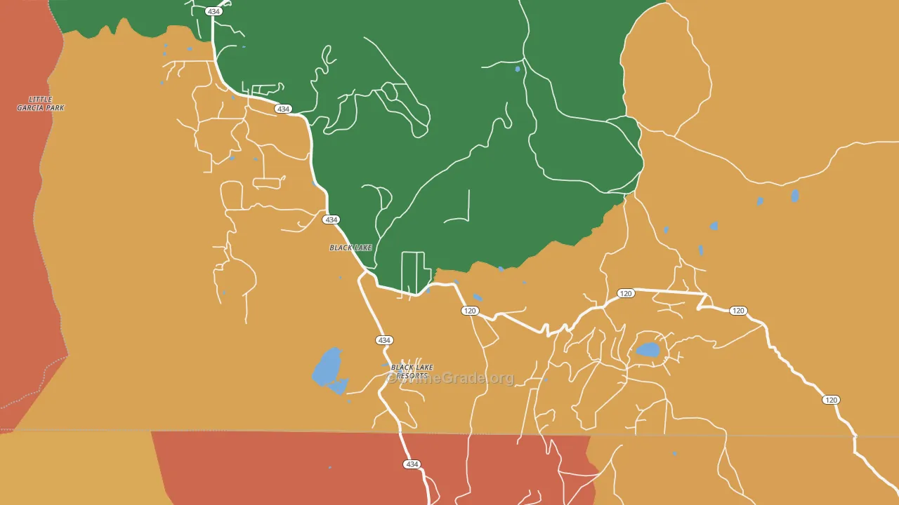 Val Verde, NM Map of Burglary Rates