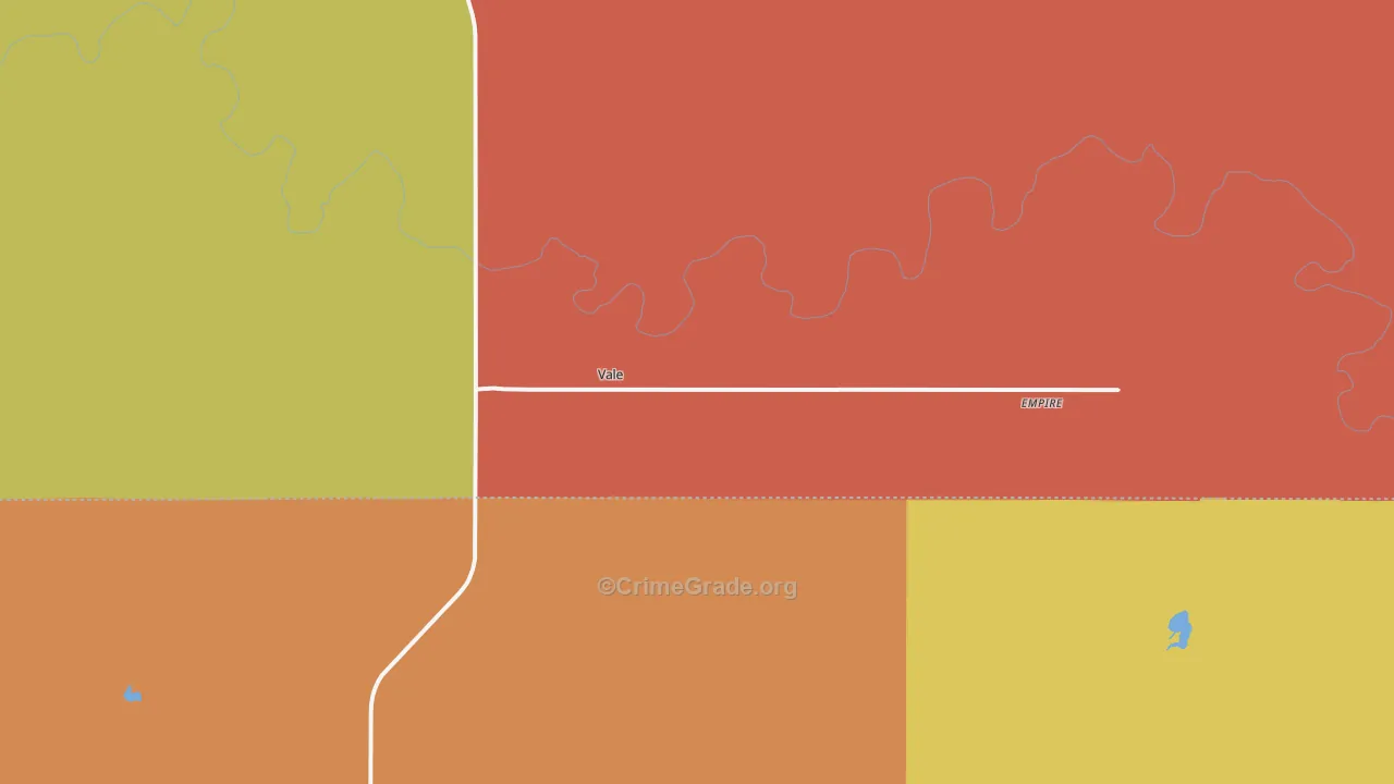 Vale, SD Map of Burglary Rates