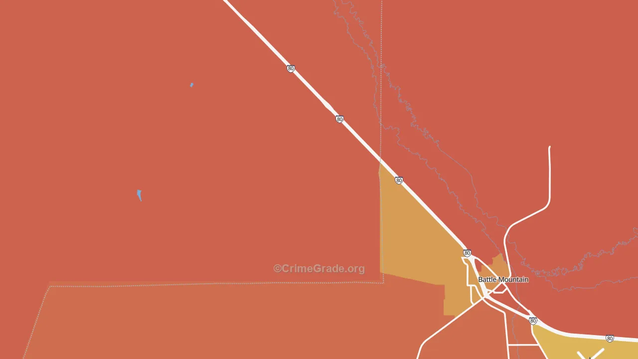 Valmy, NV Map of Burglary Rates