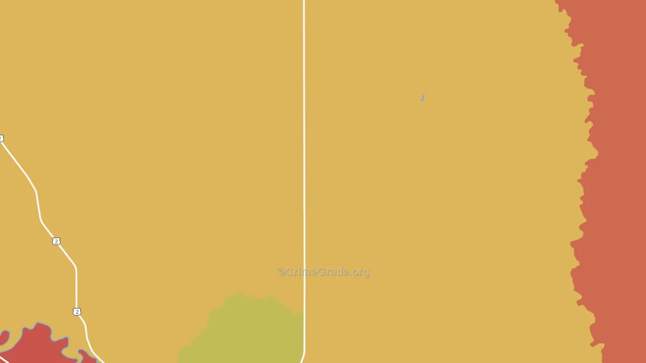 Vandalia, MT Map of Burglary Rates