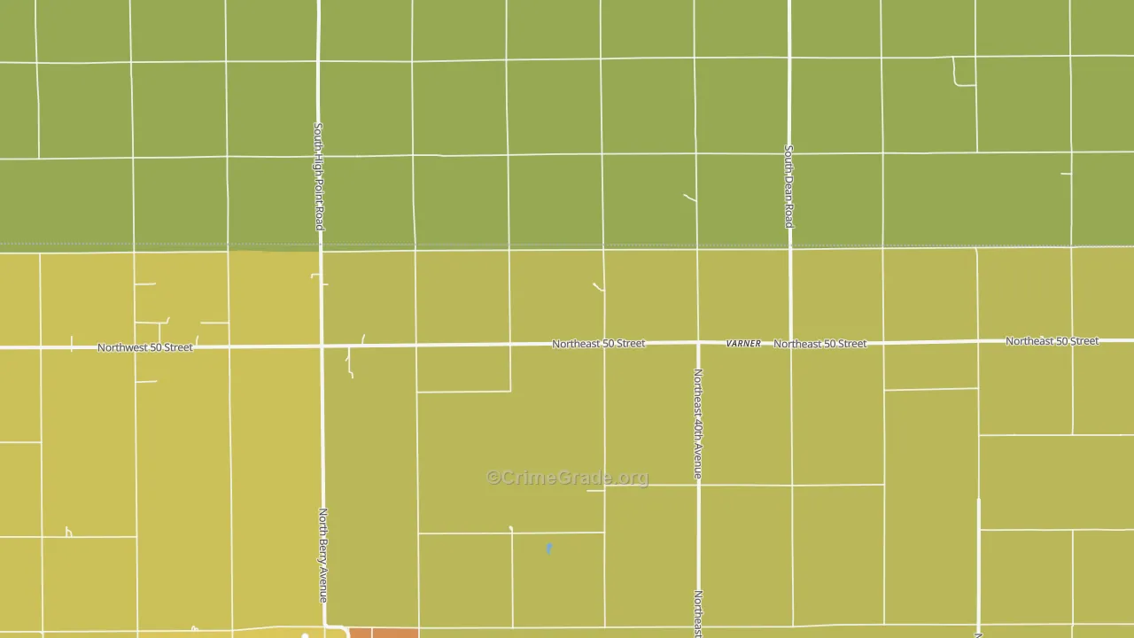 Varner, KS Map of Burglary Rates