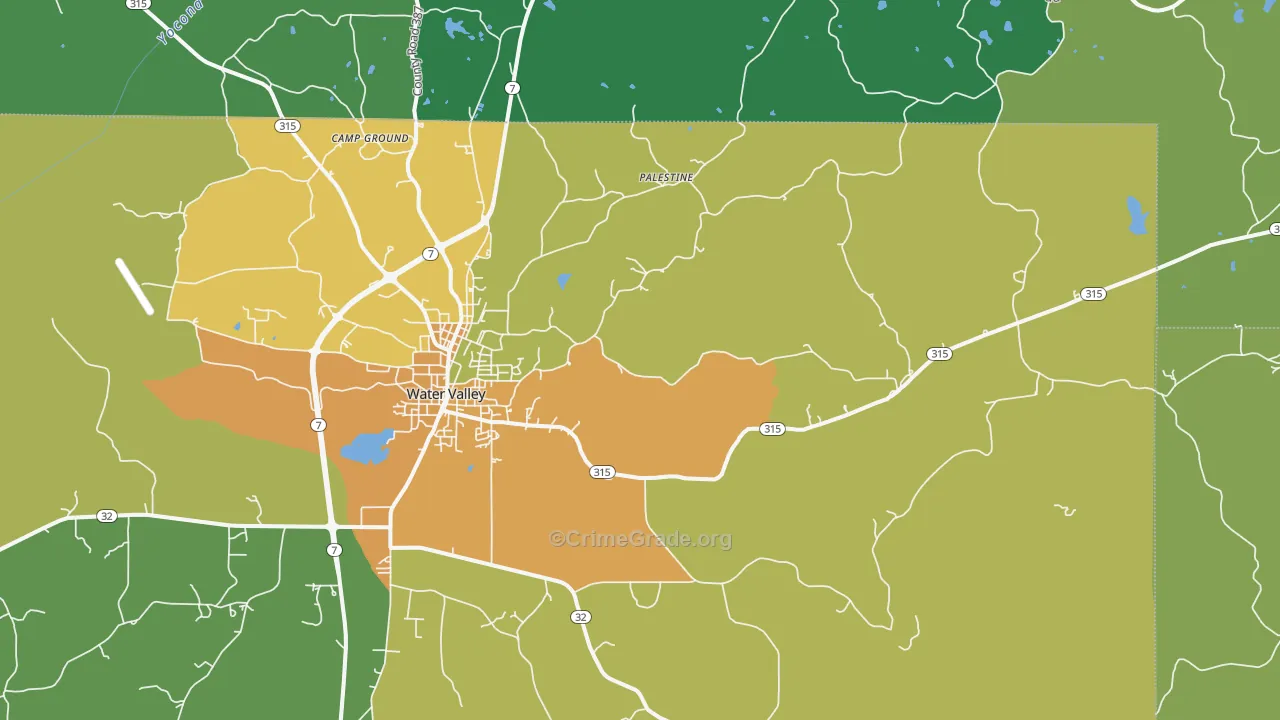 Velma, MS Map of Burglary Rates