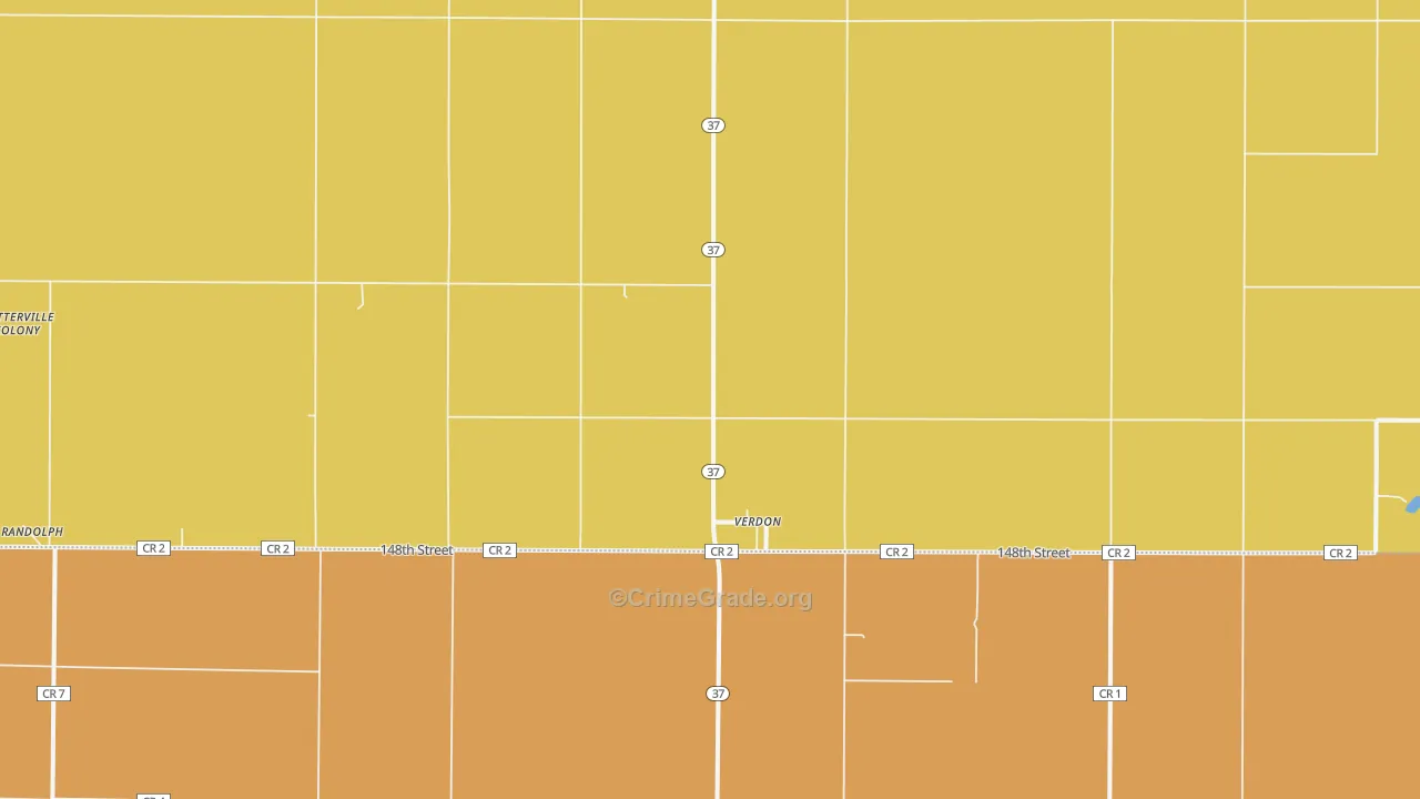 Verdon, SD Map of Burglary Rates
