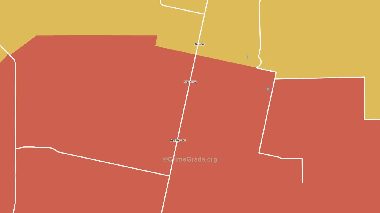 Verhalen, TX Map of Burglary Rates