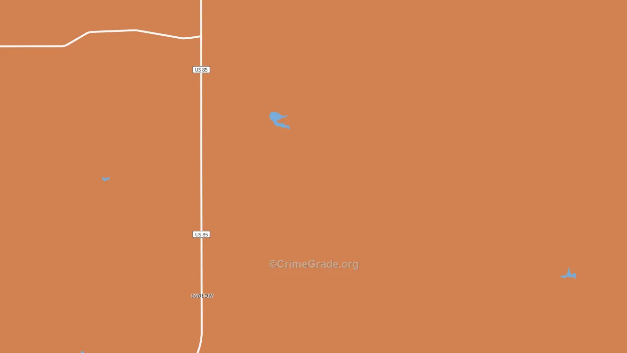 Vessey, SD Map of Burglary Rates