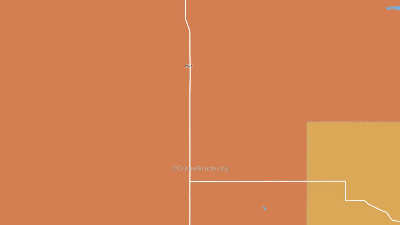 Vida, MT Map of Burglary Rates