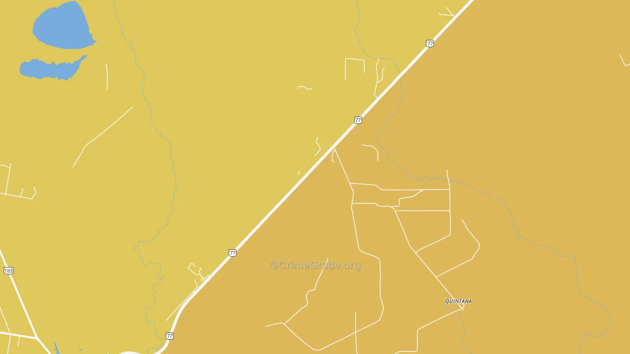 Vidaurri, TX Map of Burglary Rates