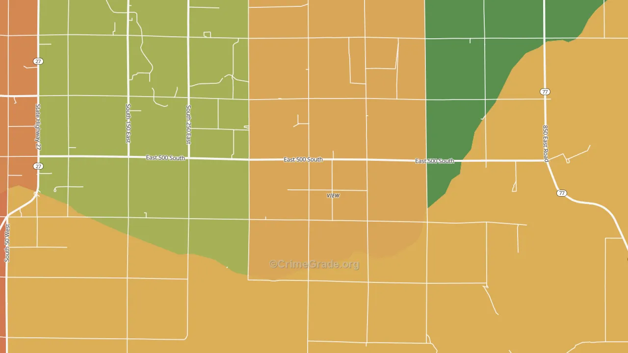 View, ID Map of Burglary Rates