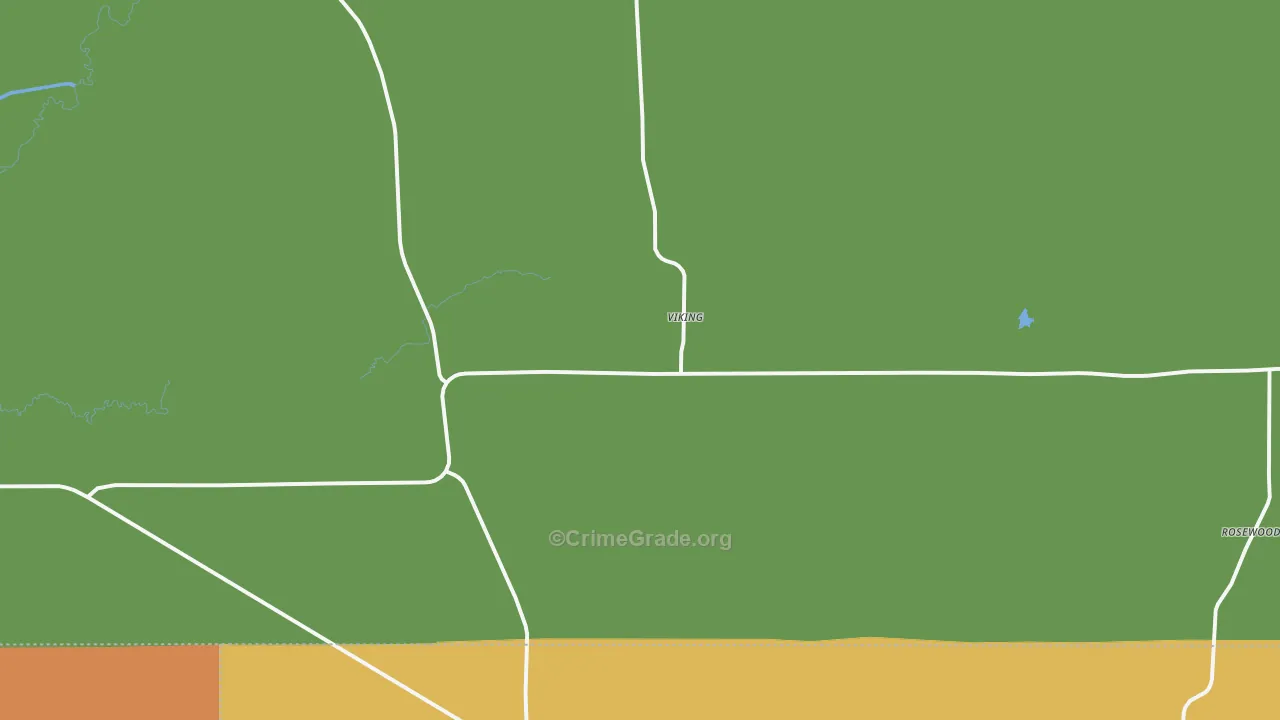 Viking, MN Map of Burglary Rates