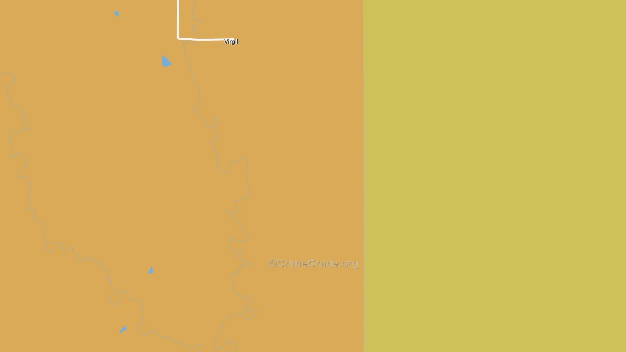 Virgil, KS Map of Burglary Rates