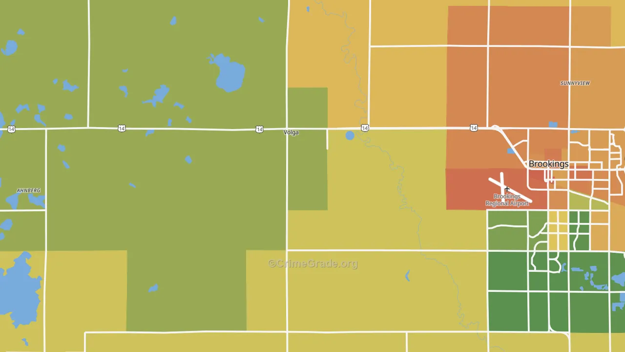 Volga, SD Map of Burglary Rates