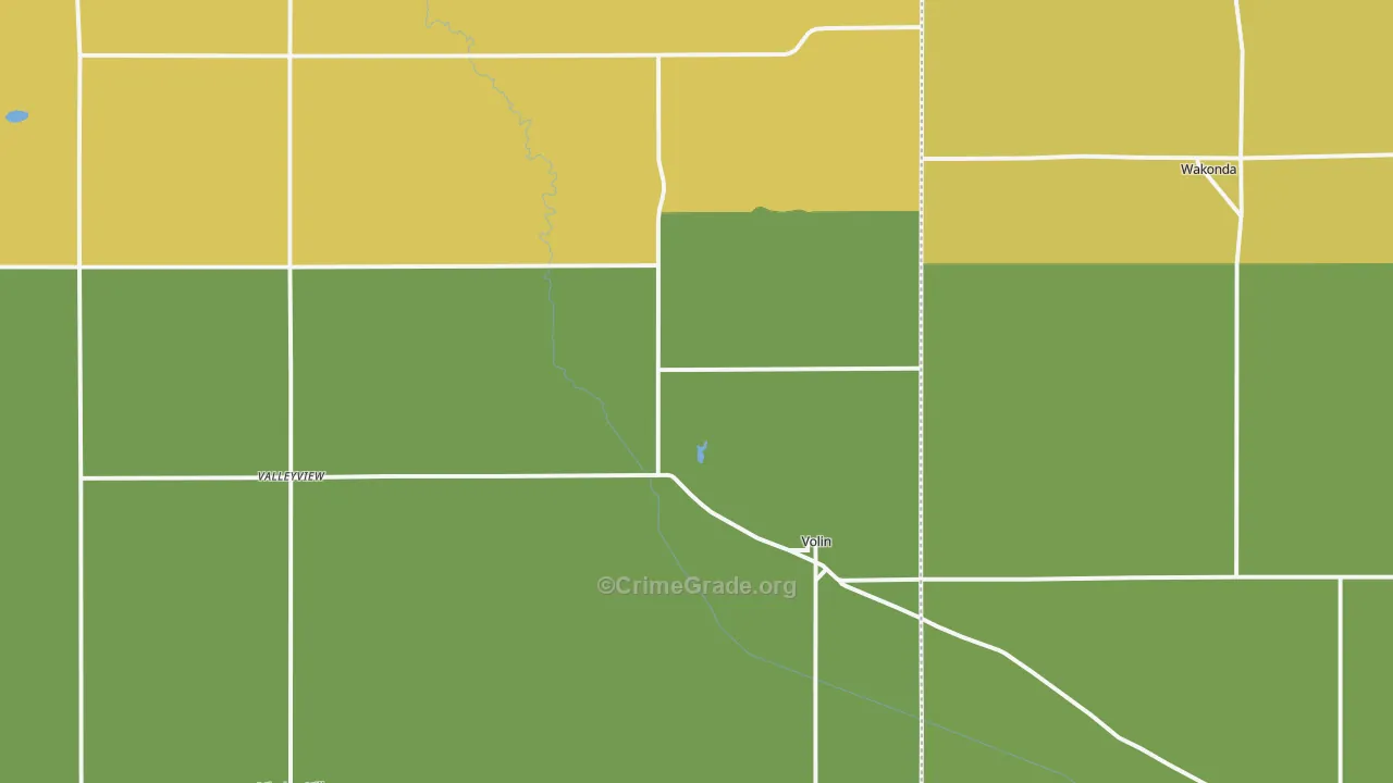 Volin, SD Map of Burglary Rates