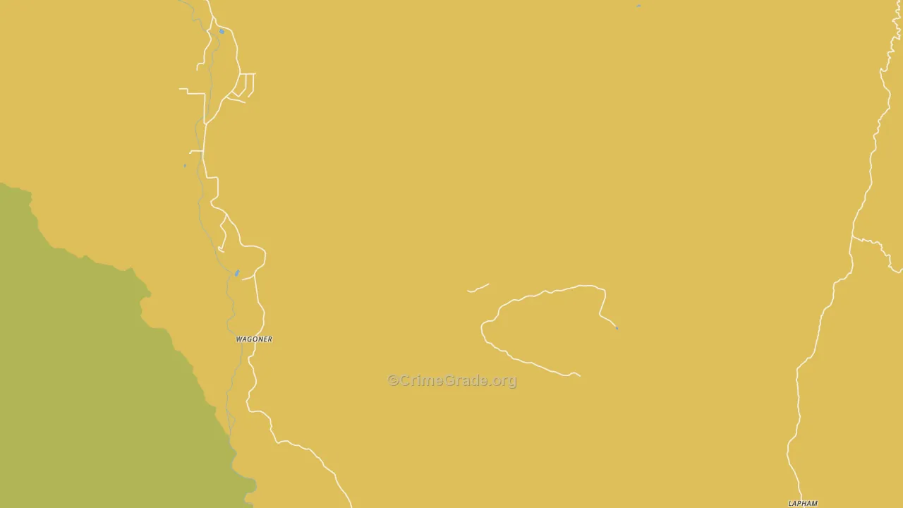 Wagoner, AZ Map of Burglary Rates