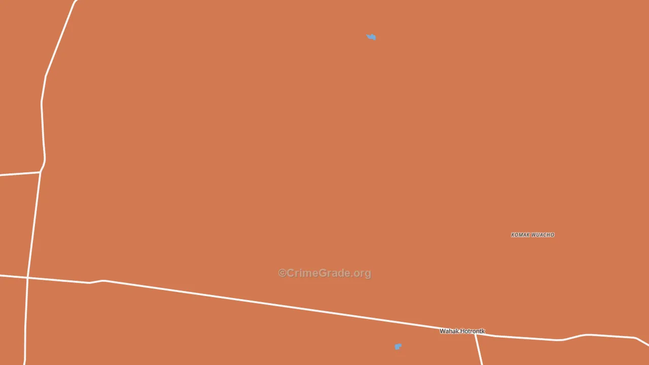 Wahak Hotrontk, AZ Map of Burglary Rates