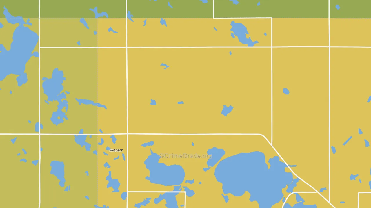 Wallace, SD Map of Burglary Rates