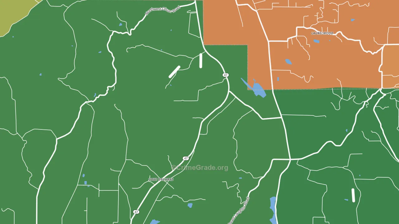 Wapato, OR Map of Burglary Rates