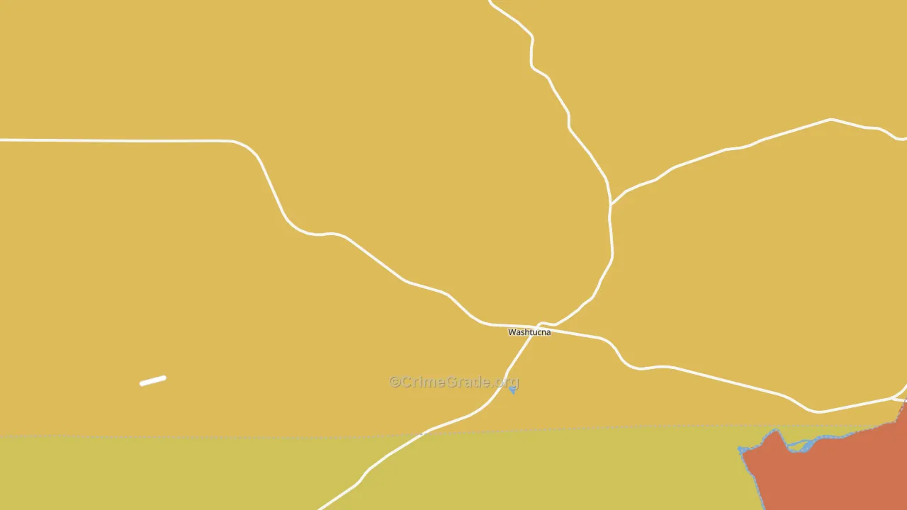 Washtucna, WA Map of Burglary Rates
