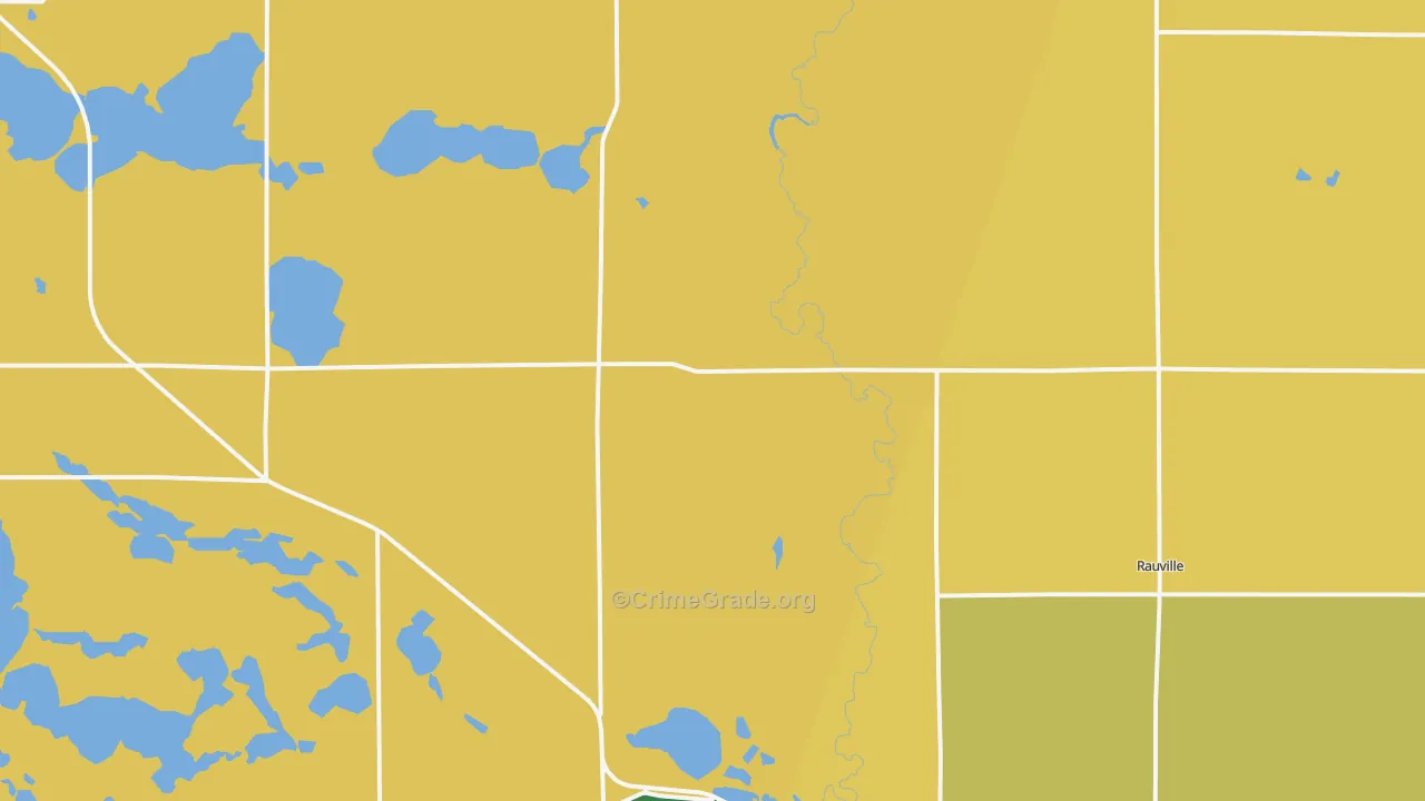 Waverly, SD Map of Burglary Rates