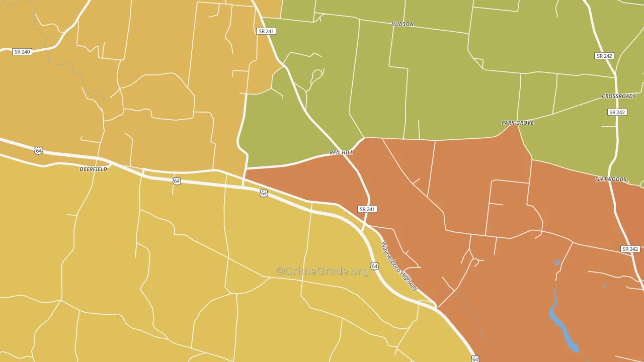 Weakly, TN Map of Burglary Rates