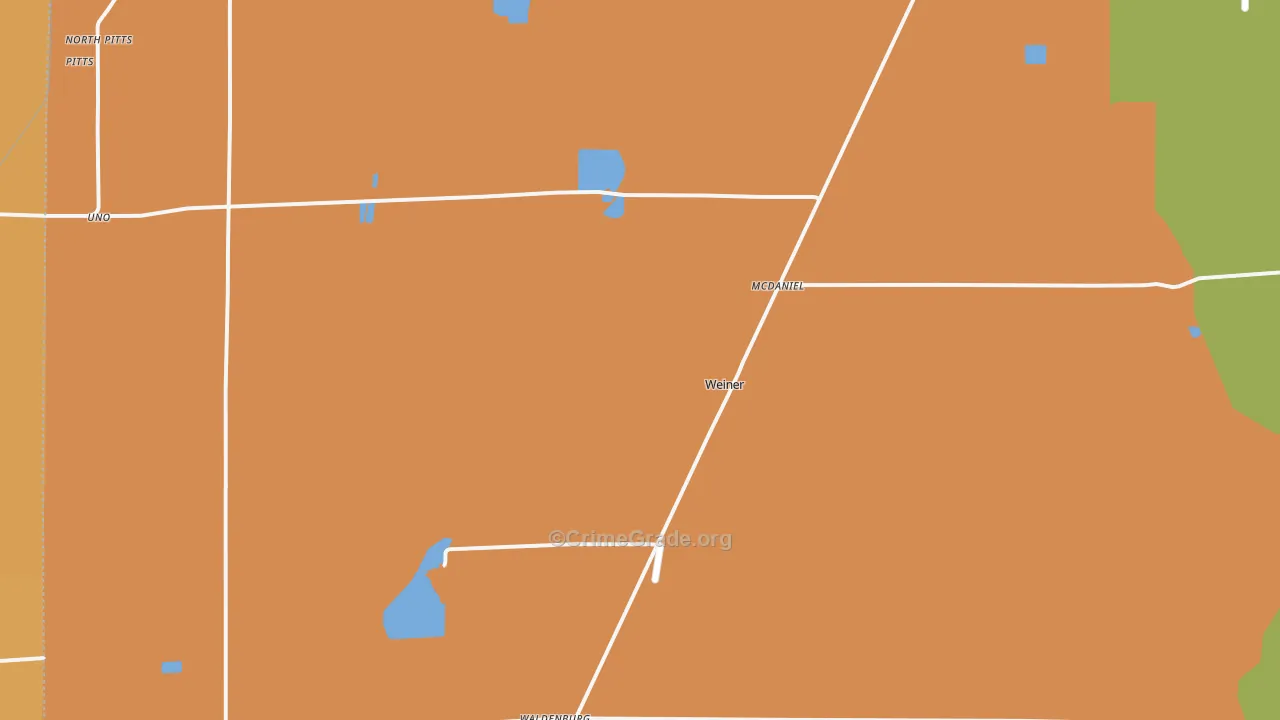 Weiner, AR Map of Burglary Rates