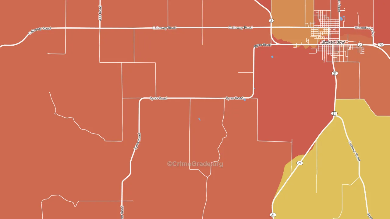 Weissert, NE Map of Burglary Rates