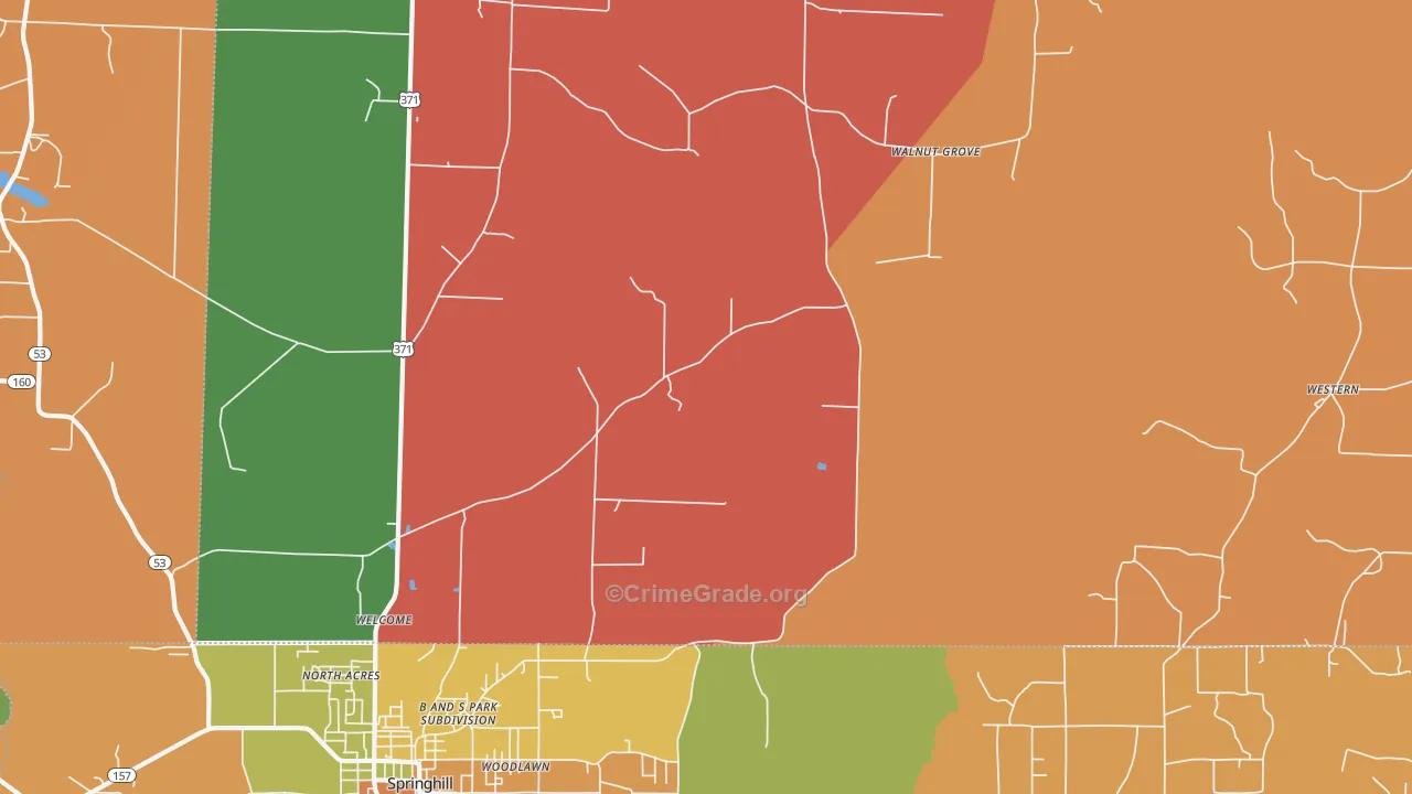 Welcome, AR Map of Burglary Rates