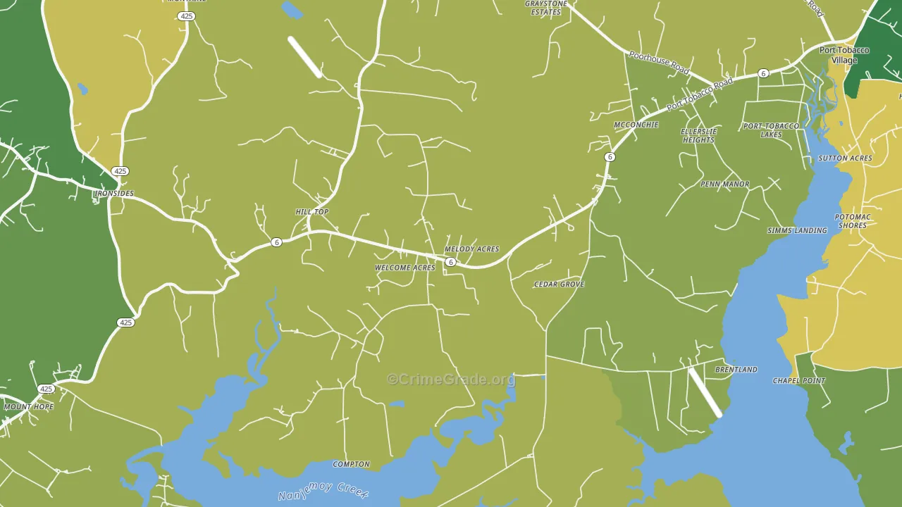 Welcome, MD Map of Burglary Rates