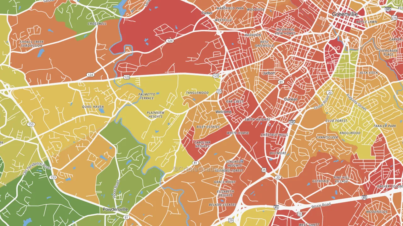 Welcome, SC Map of Burglary Rates