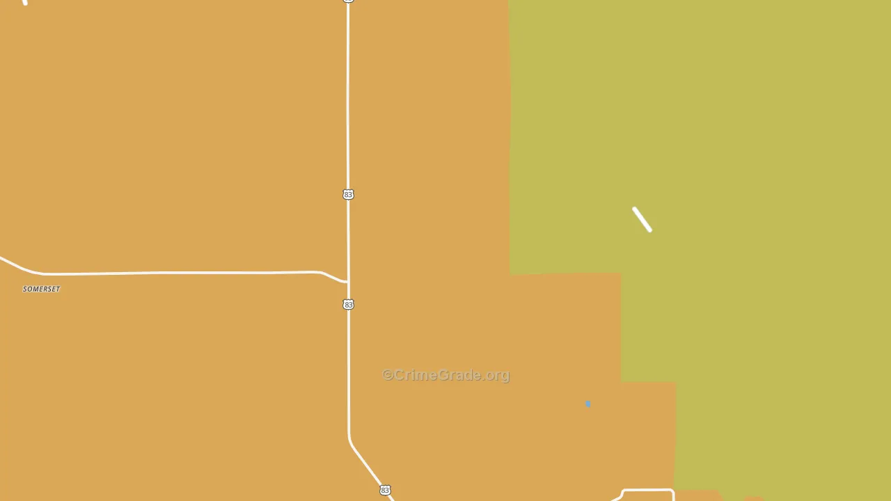 Wellfleet, NE Map of Burglary Rates