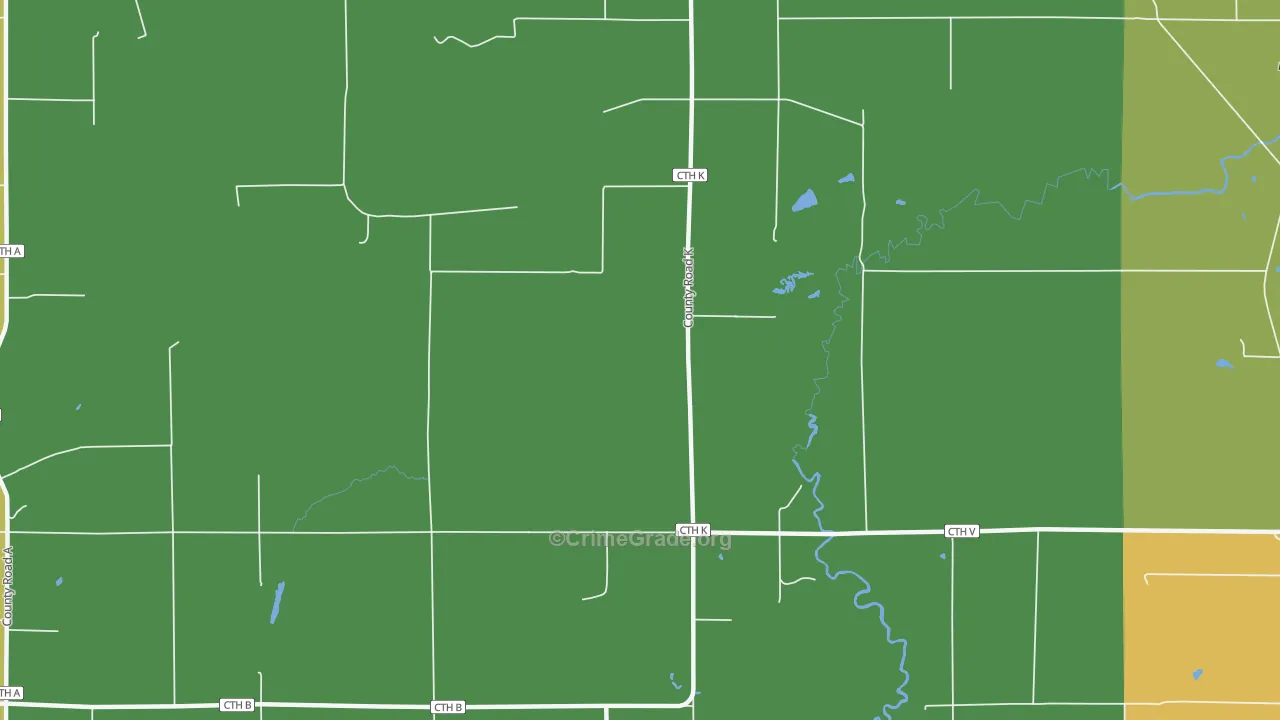 Wentworth, WI Map of Burglary Rates