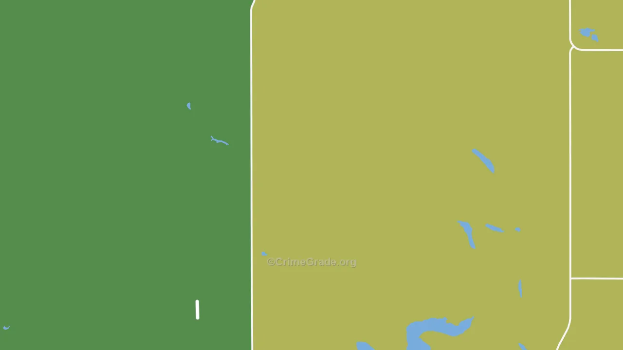 Werner, ND Map of Burglary Rates