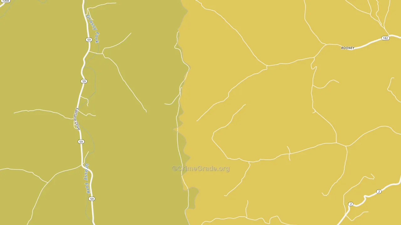 Wesleyville, KY Map of Burglary Rates