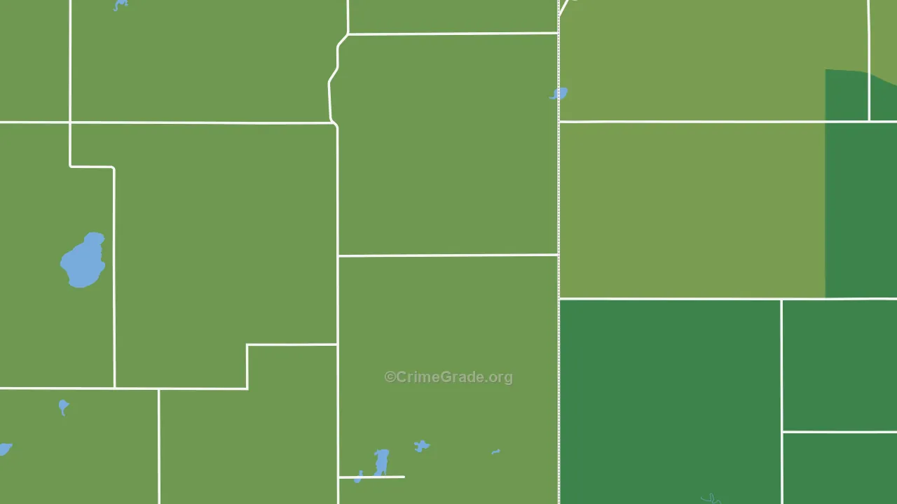 Wessington, SD Map of Burglary Rates