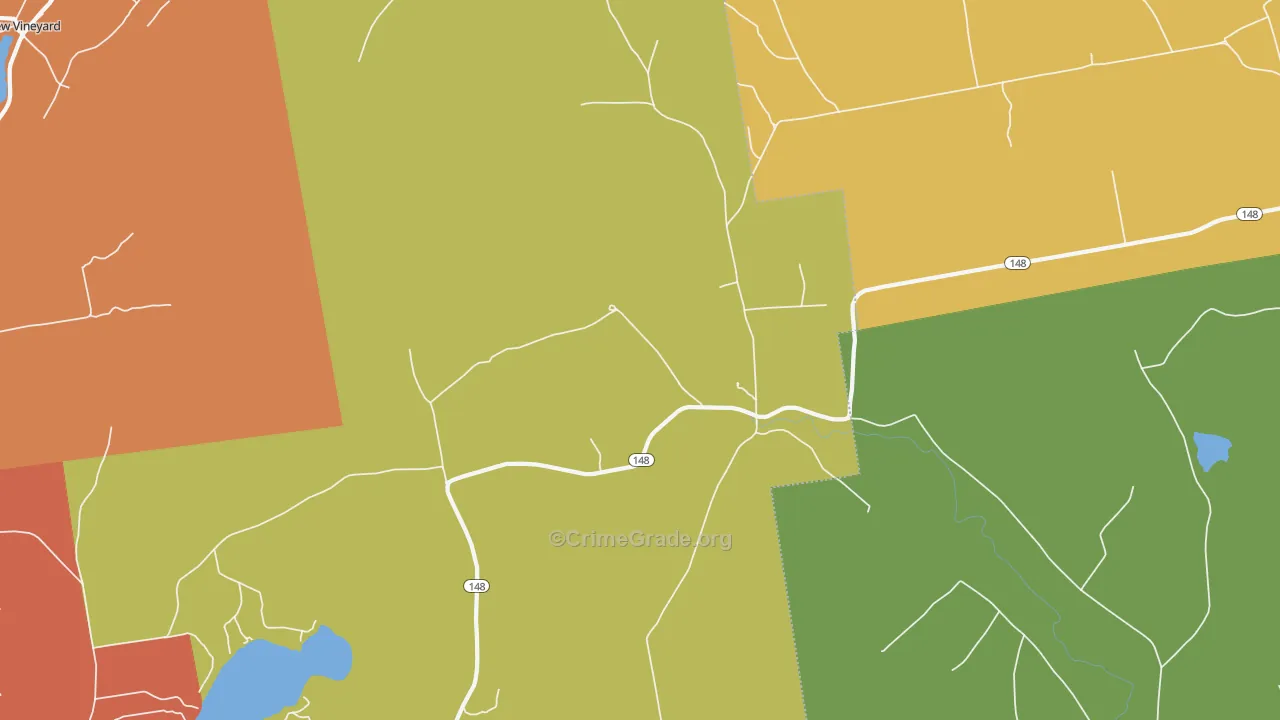 West Mills, ME Map of Burglary Rates