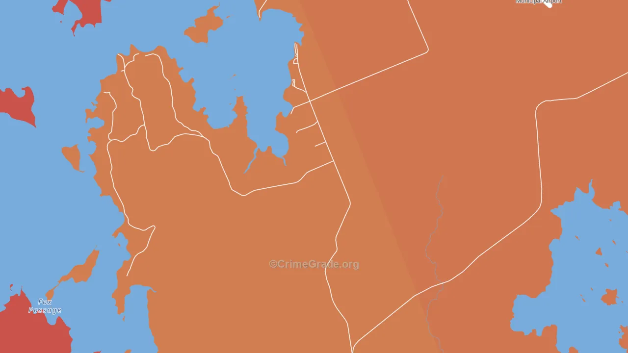 West Princeton, ME Map of Burglary Rates