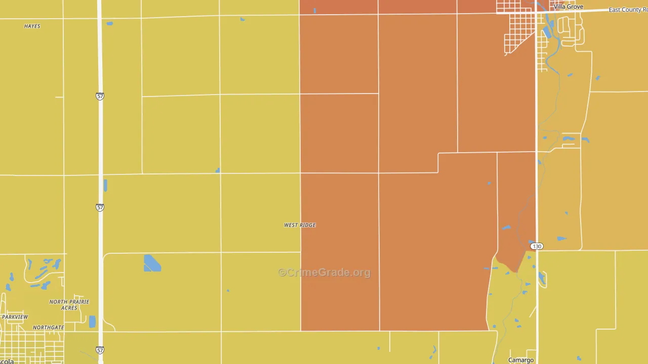 West Ridge, IL Map of Burglary Rates
