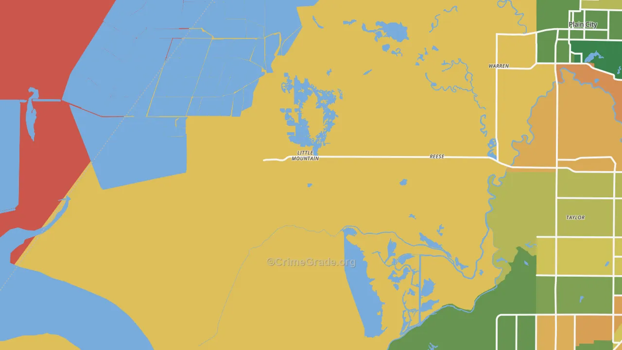 West Warren, UT Map of Burglary Rates