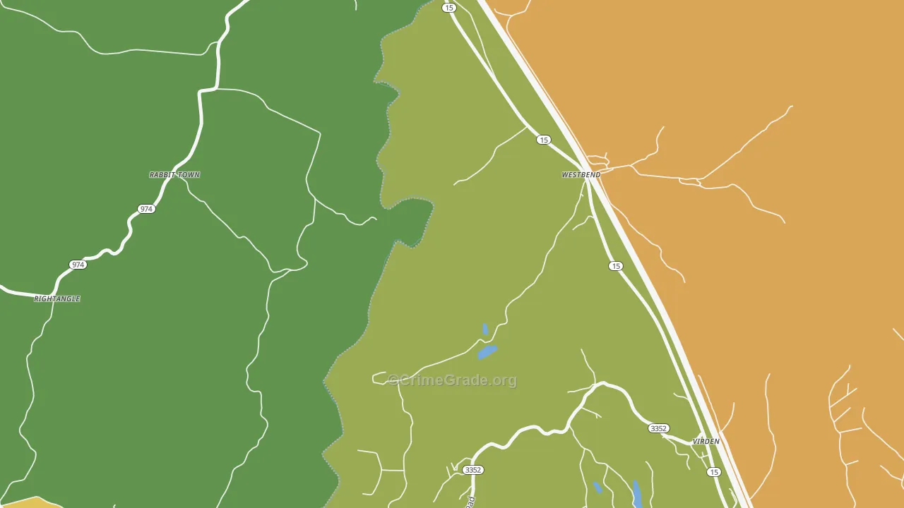 Westbend, KY Map of Burglary Rates