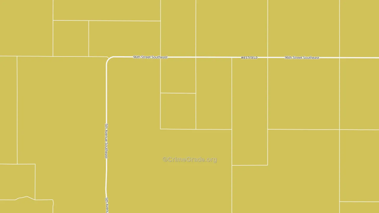 Westfield, ND Map of Burglary Rates