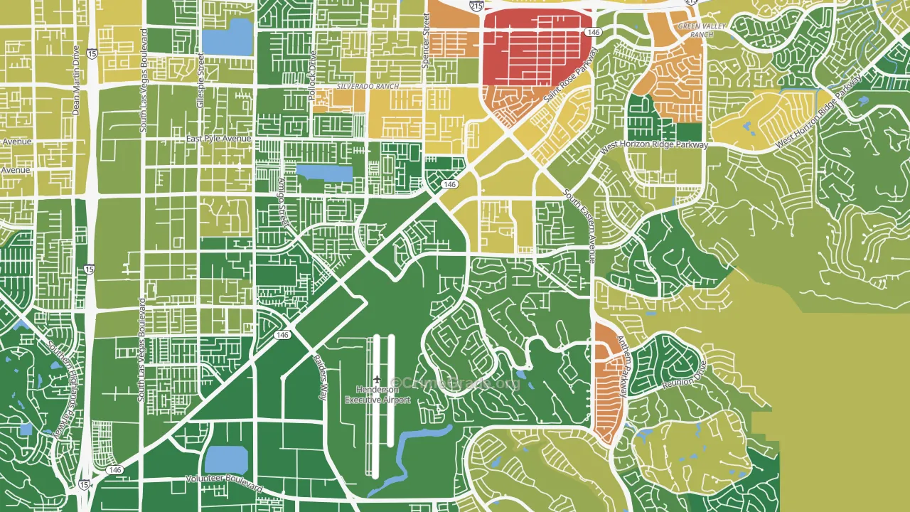 Westgate, Henderson, NV Map of Burglary Rates