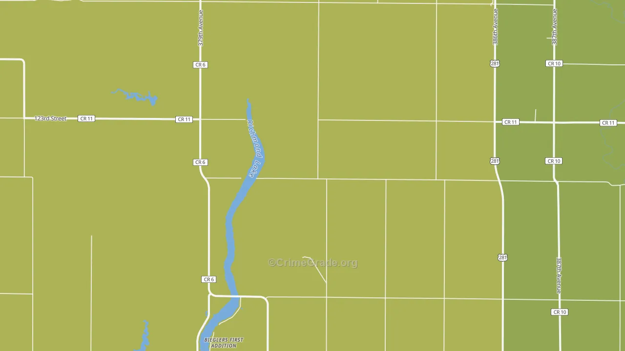 Westport, SD Map of Burglary Rates