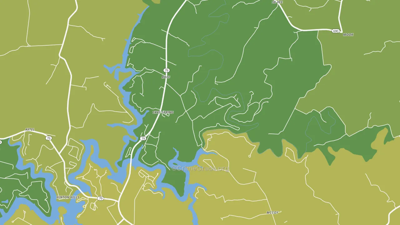 Westview, KY Map of Burglary Rates