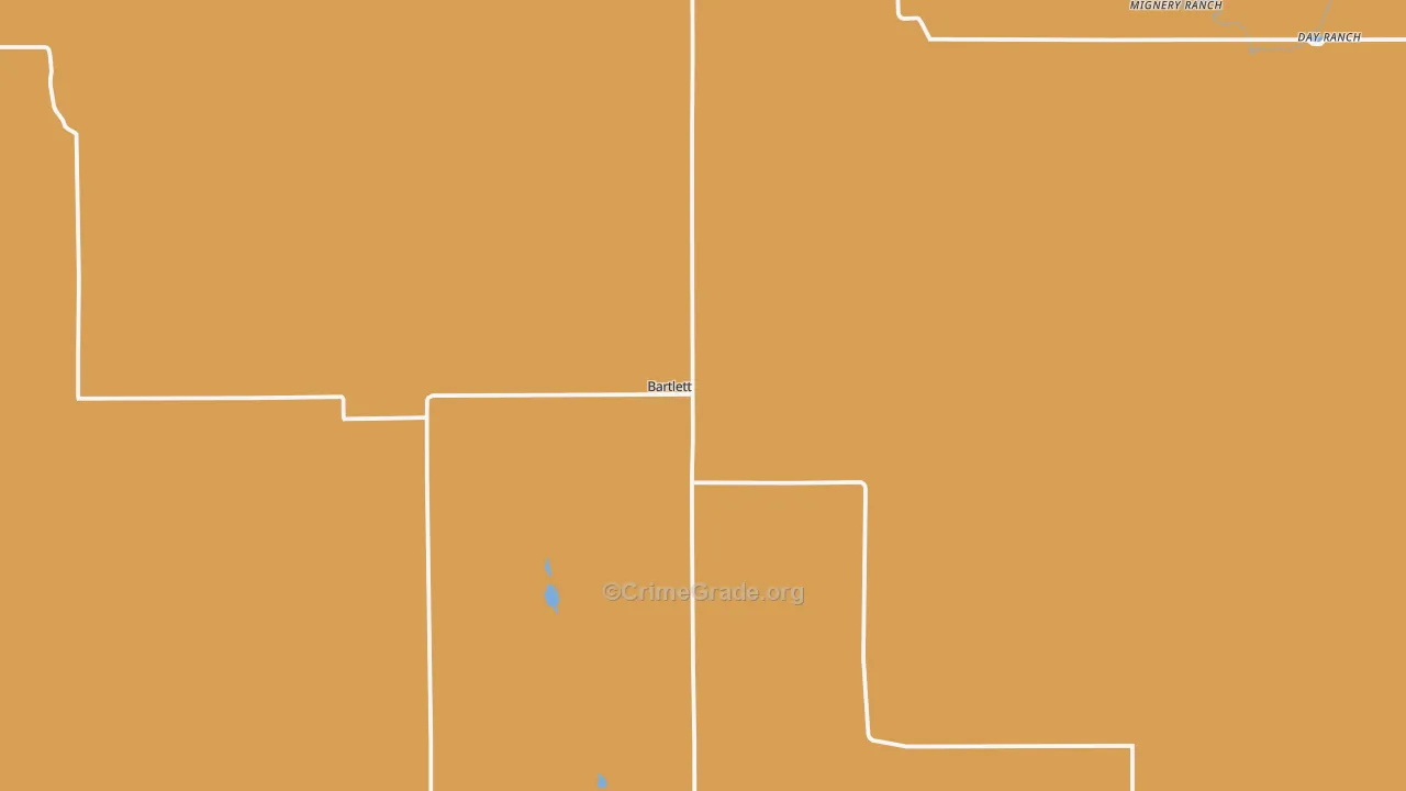 Wheeler County, NE Map of Burglary Rates